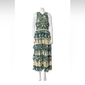 Ulla Johnson ruffled maxi dress size 6